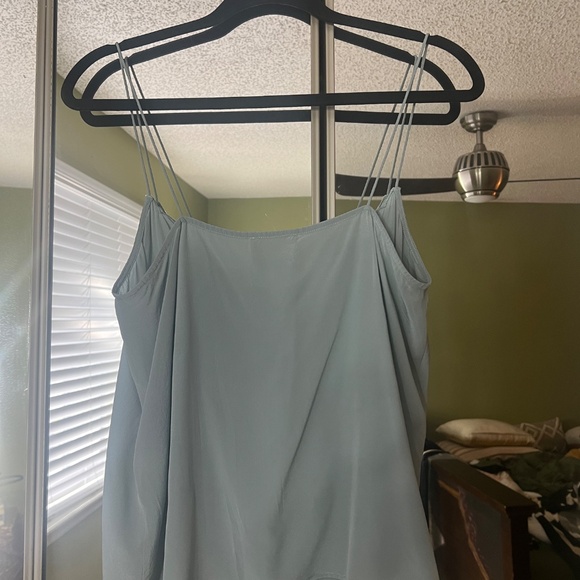 RARE Sézane Athena Celadon Silk Top Size 42 - Picture 3 of 7